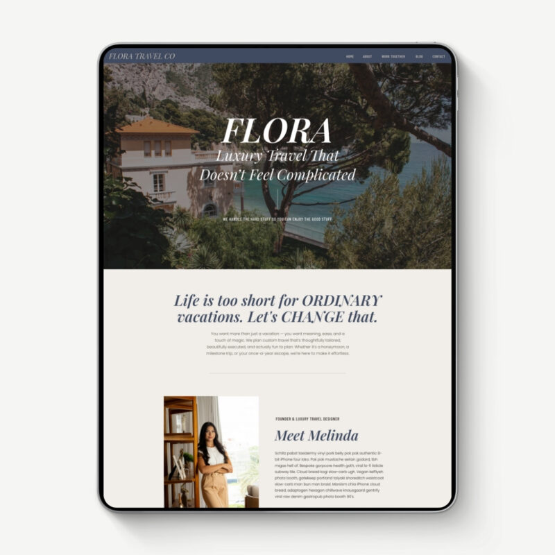 Flora Showit Template