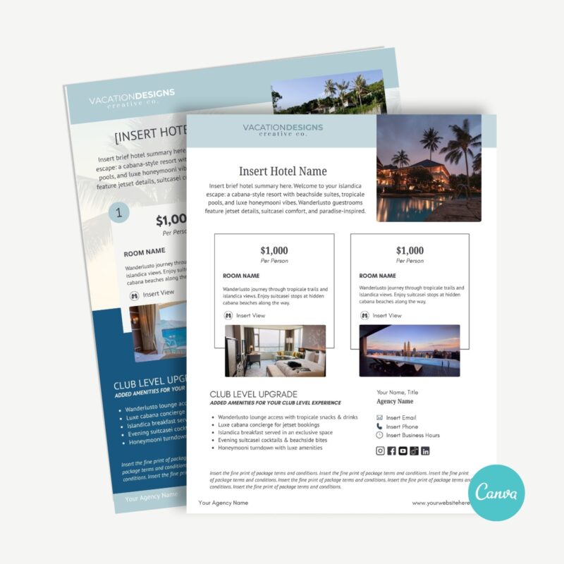 Vacation Package Flyer
