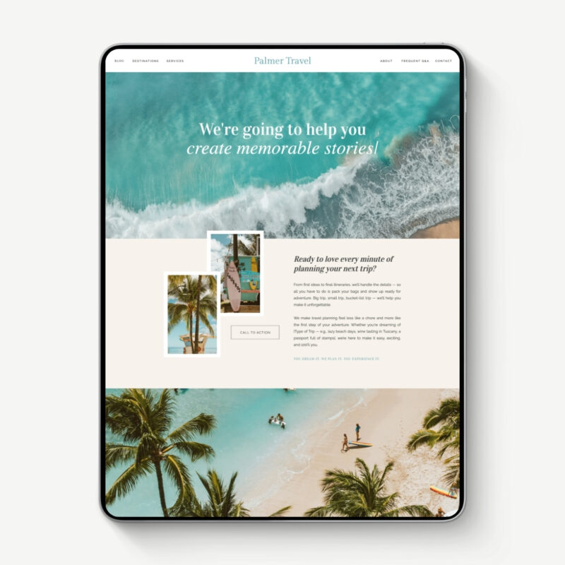 Palmer Showit Template