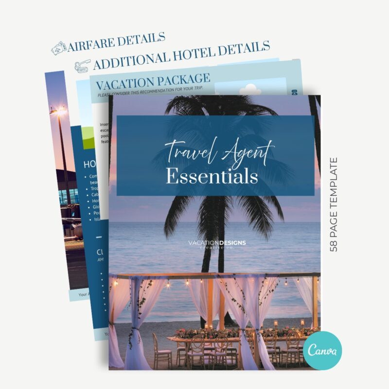 CANVA TEMPLATE FOR TRAVEL AGENT ESSENTIALS