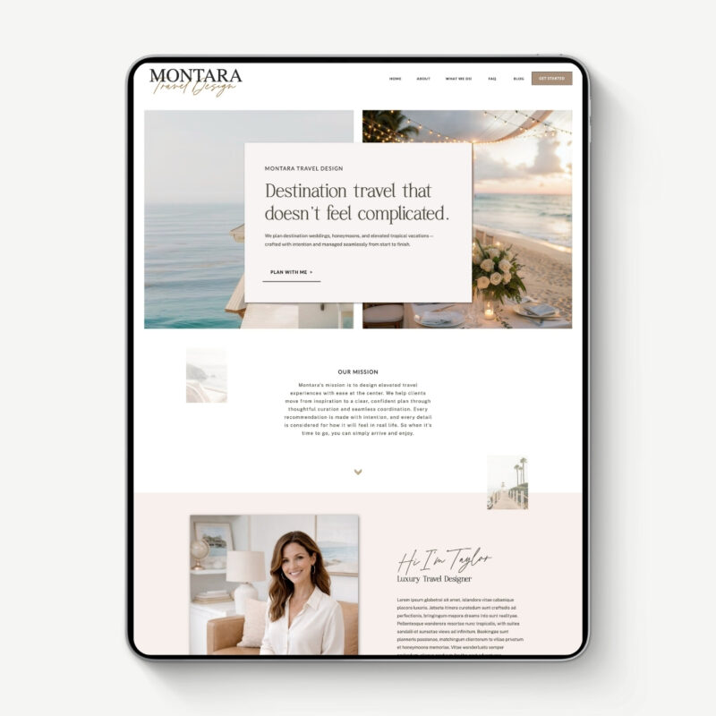 Montara Full Showit Website